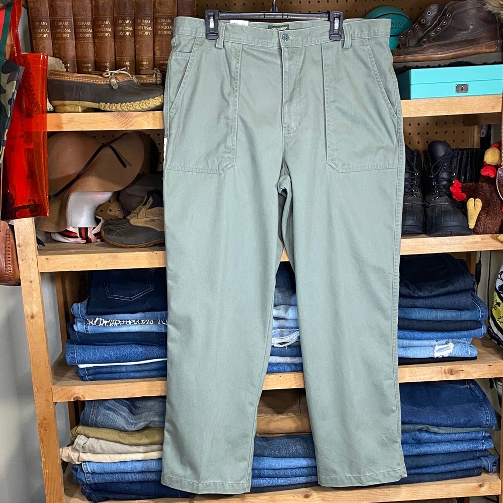 Vintage NWT Dockers Premium Utility Khakis – Authentic Twill, Sage Green